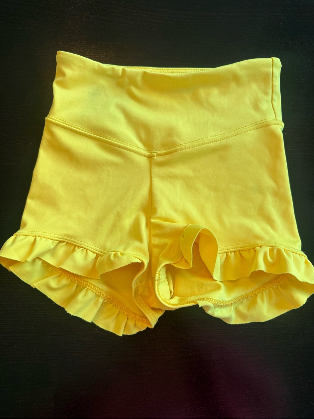 Tiger Friday yellow Filly Booty Shorts